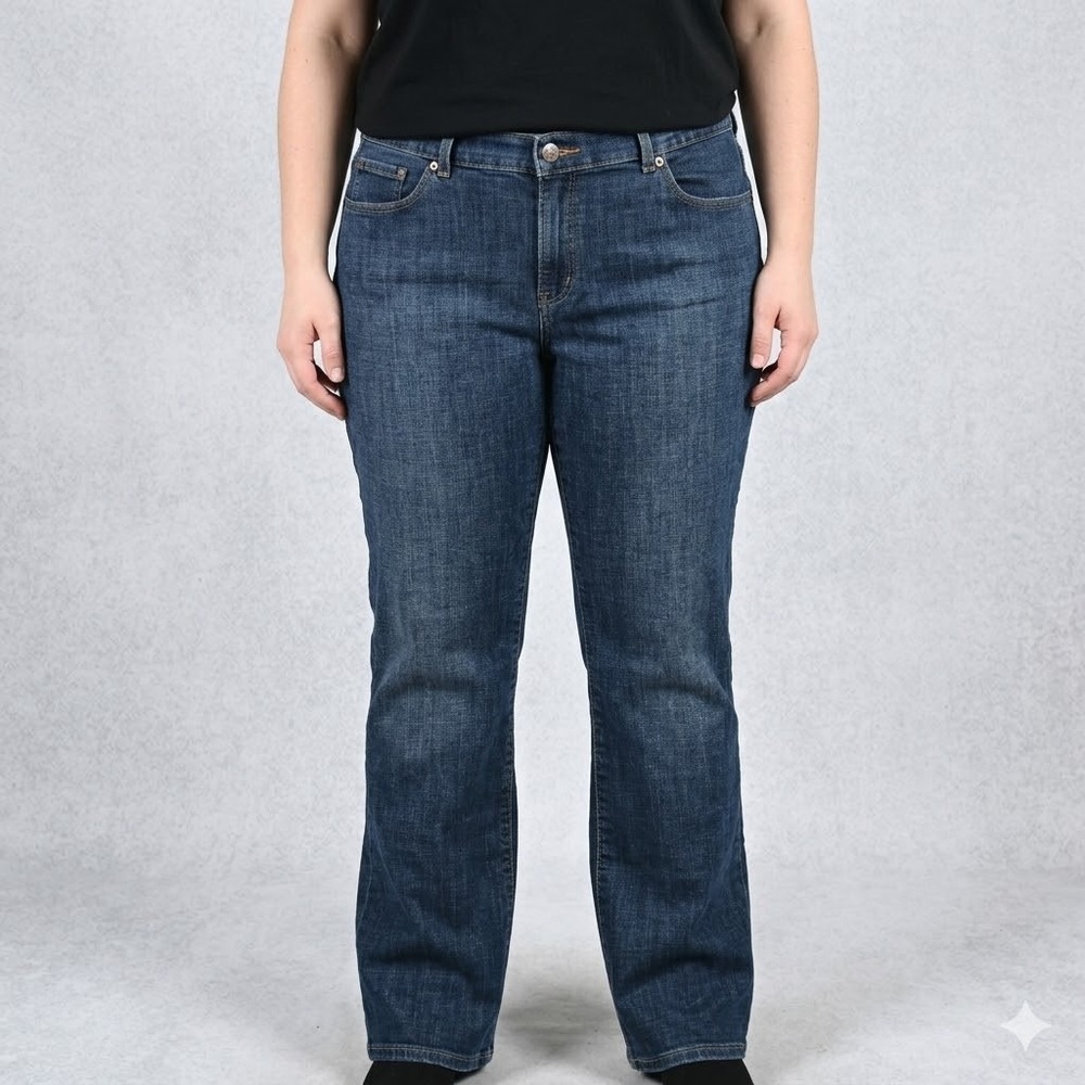 Authentic Levi's Classic Bootcut Jeans 16M W33 L32‎ Blue Denim